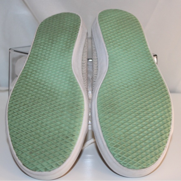 Vans Surf Siders off the wall Striped Canvas Sneakers with White Laces size 6.5 - Picture 6 of 7